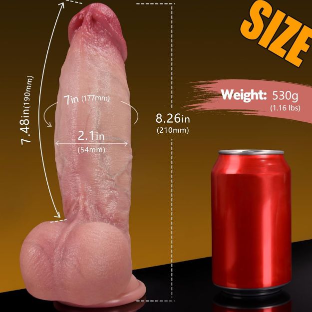 Massive Girth Realistic Dildo thumbnail 2