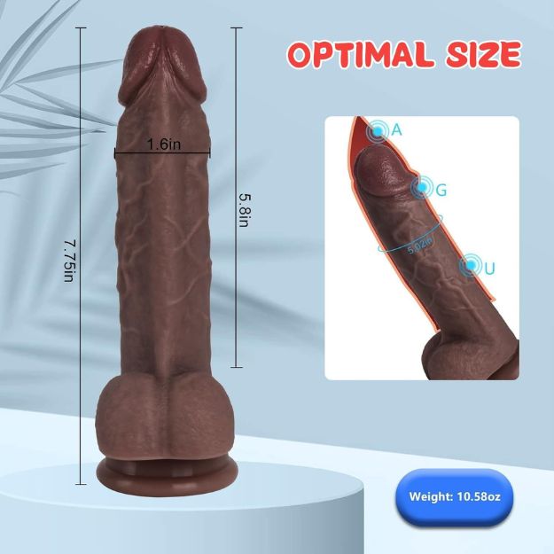 Realistic Silicone Dildo Sex Toy thumbnail 2