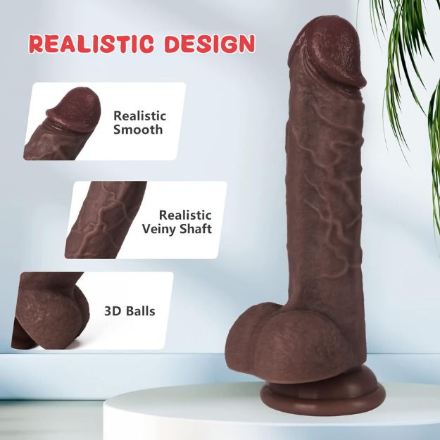 Realistic Silicone Dildo Sex Toy thumbnail 3