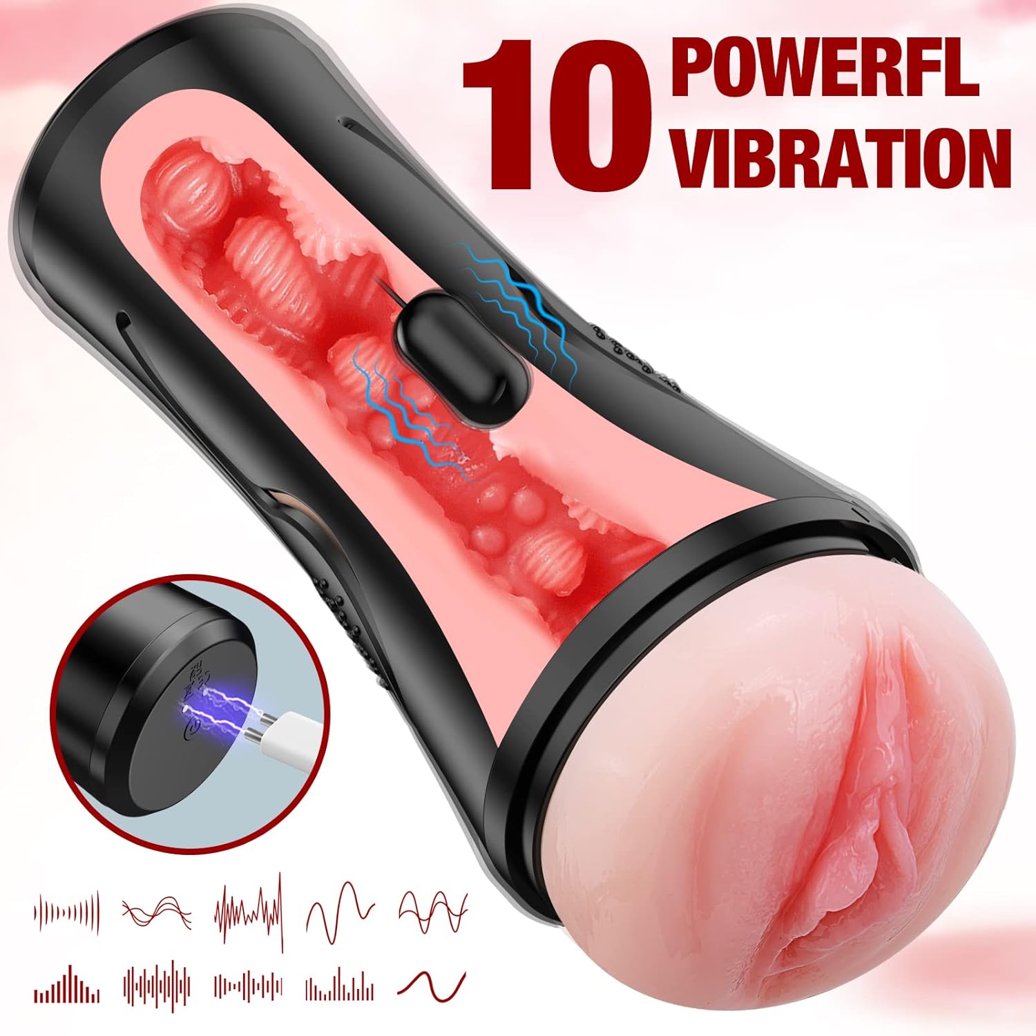 Vibrating Masturbator Sex Toy for Men thumbnail 3