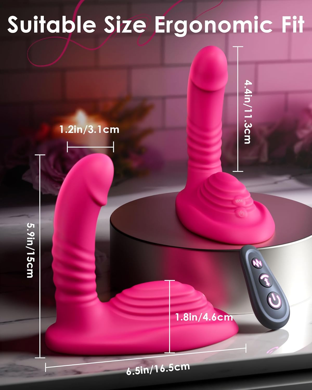 Riding Grinding Thrusting Dildo Vibrator for Women thumbnail 3