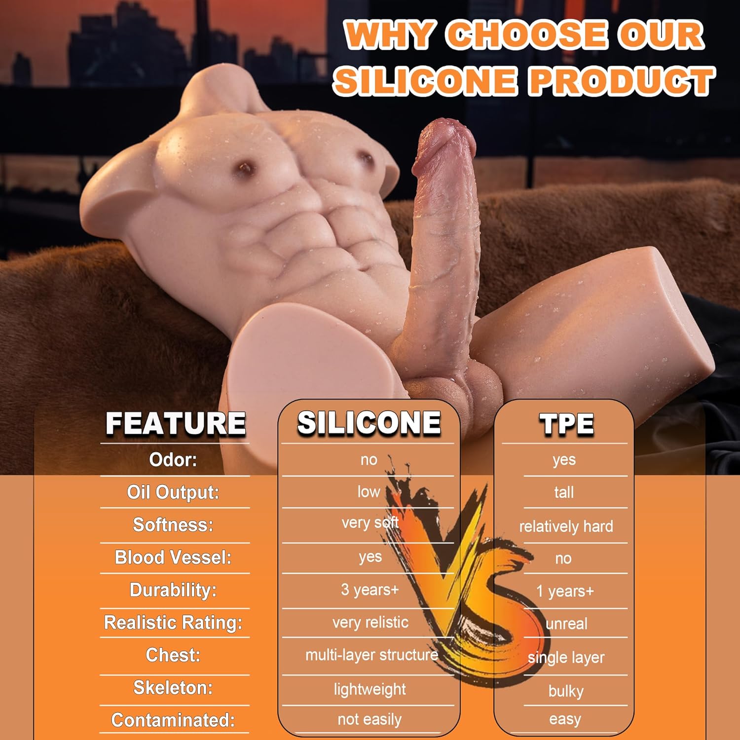 24LB Silicone Realistic Male Sex Doll thumbnail 2