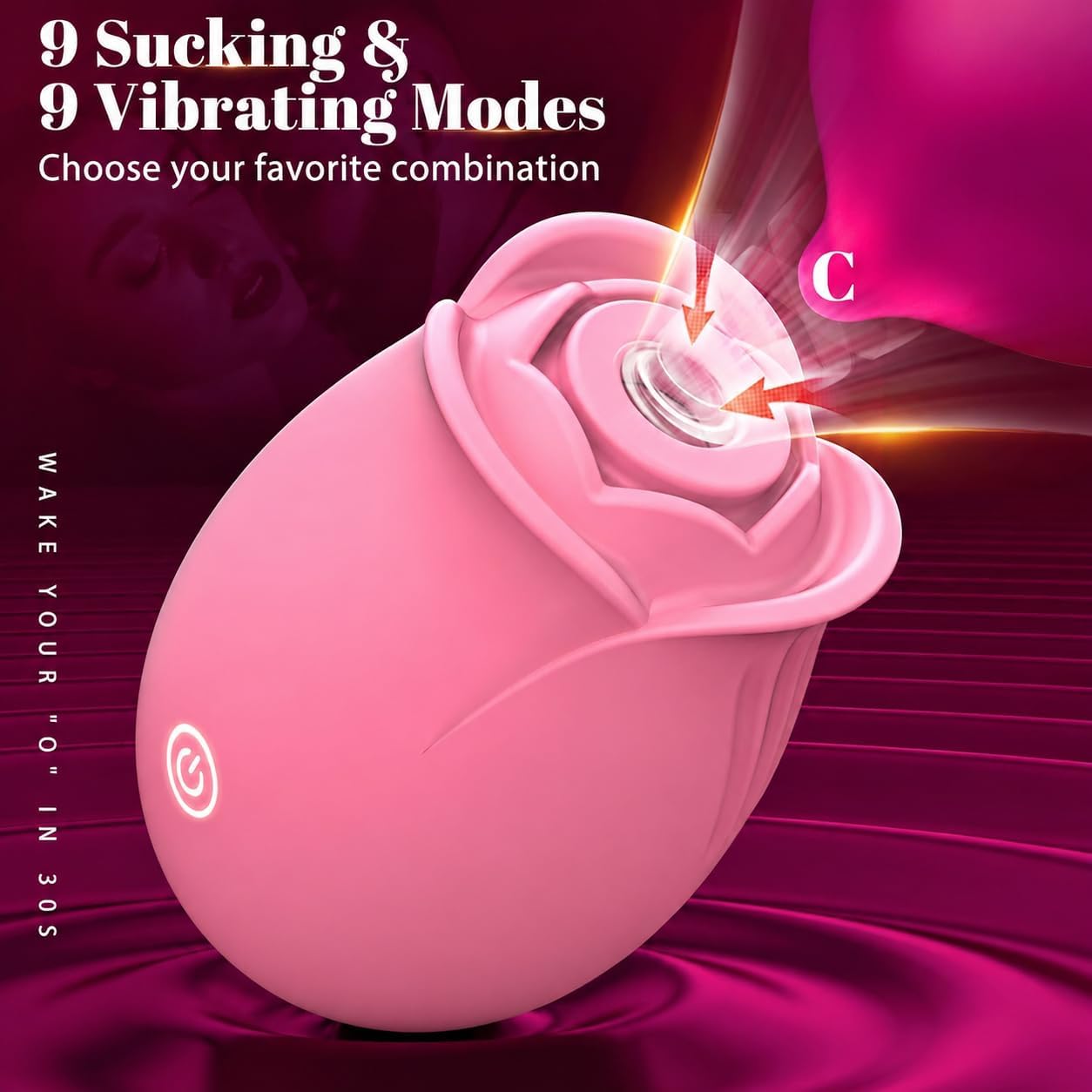 APP Control Rose Vibrator for Women thumbnail 3