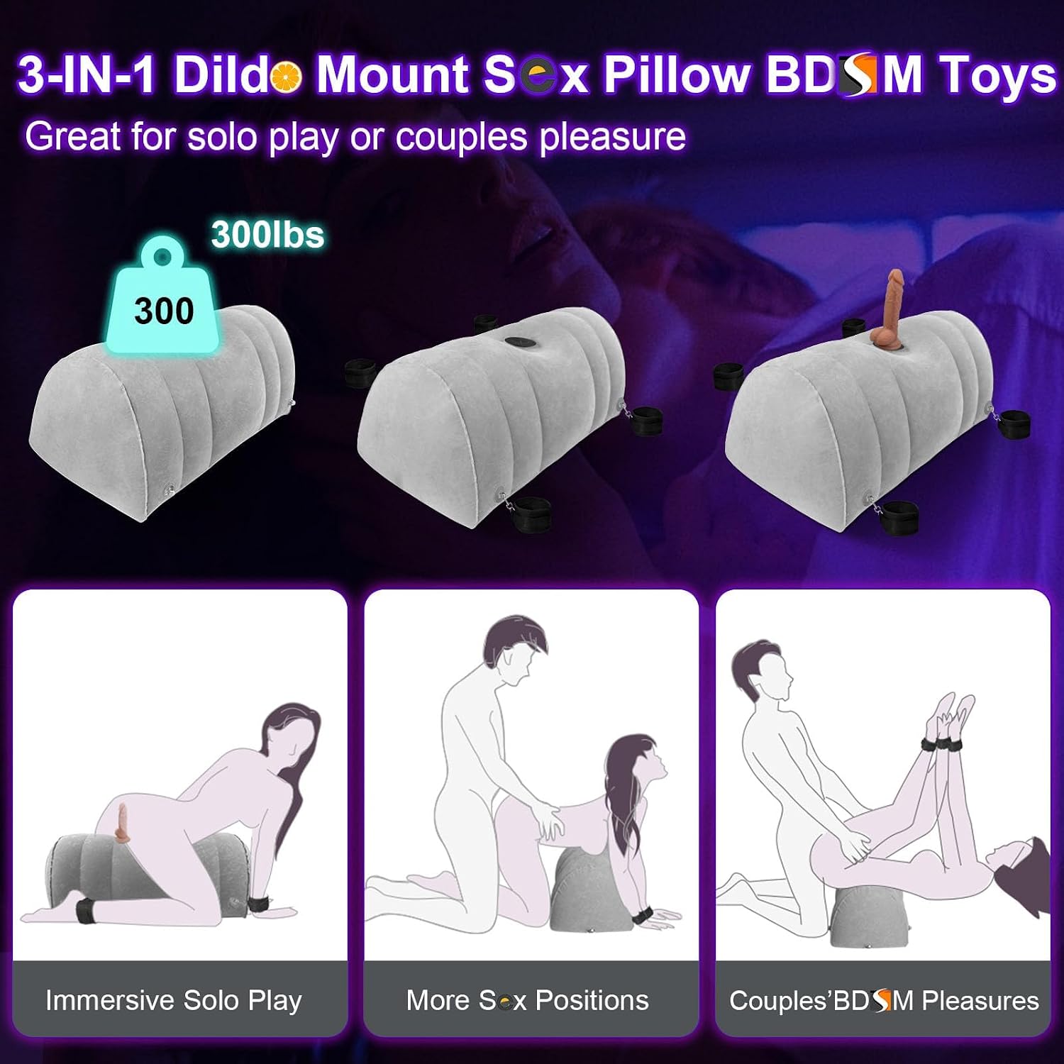 Inflatable Position Sex Sofa with Dildo Mount thumbnail 3