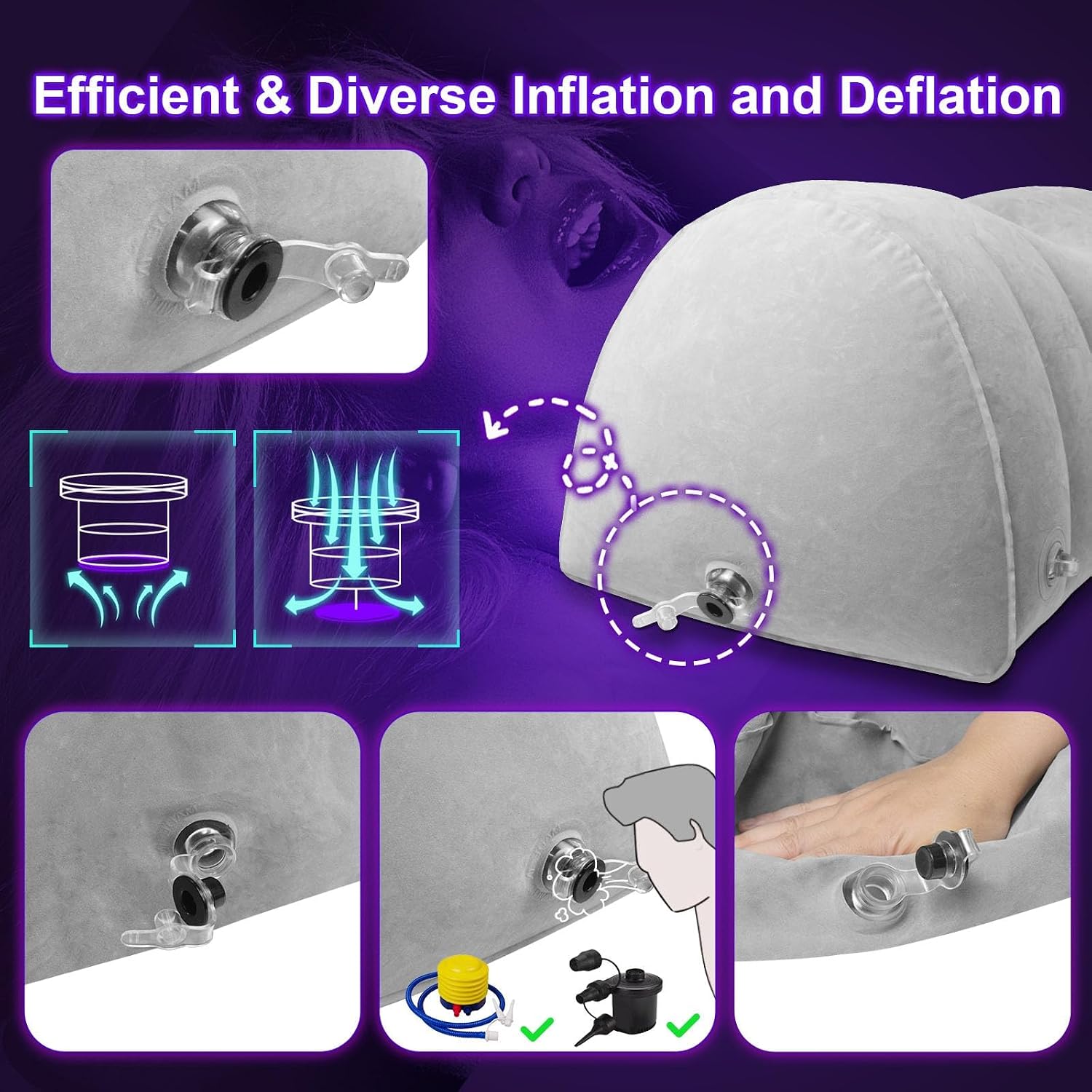 Inflatable Position Sex Sofa with Dildo Mount thumbnail 2