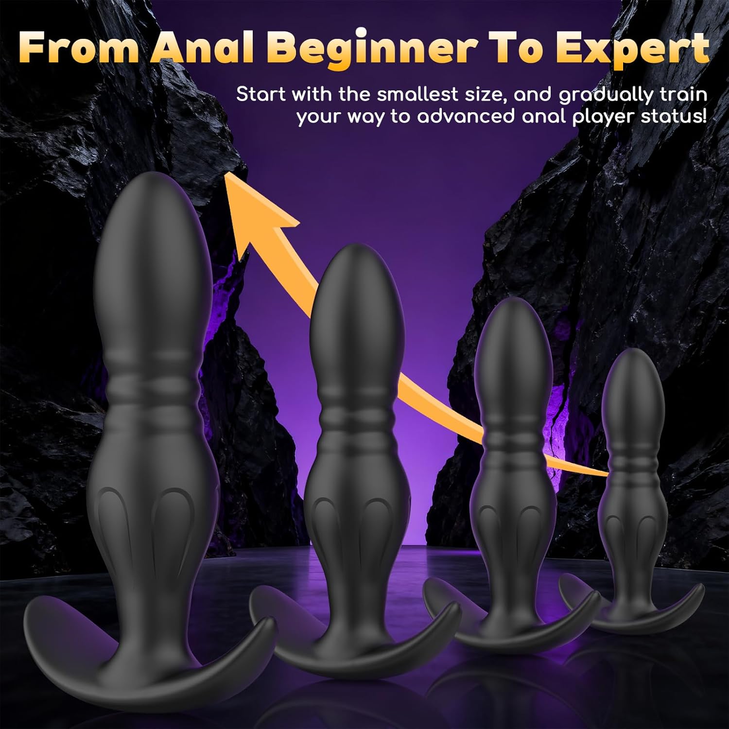 4 PCS Silicone Butt Plug Training Set thumbnail 3