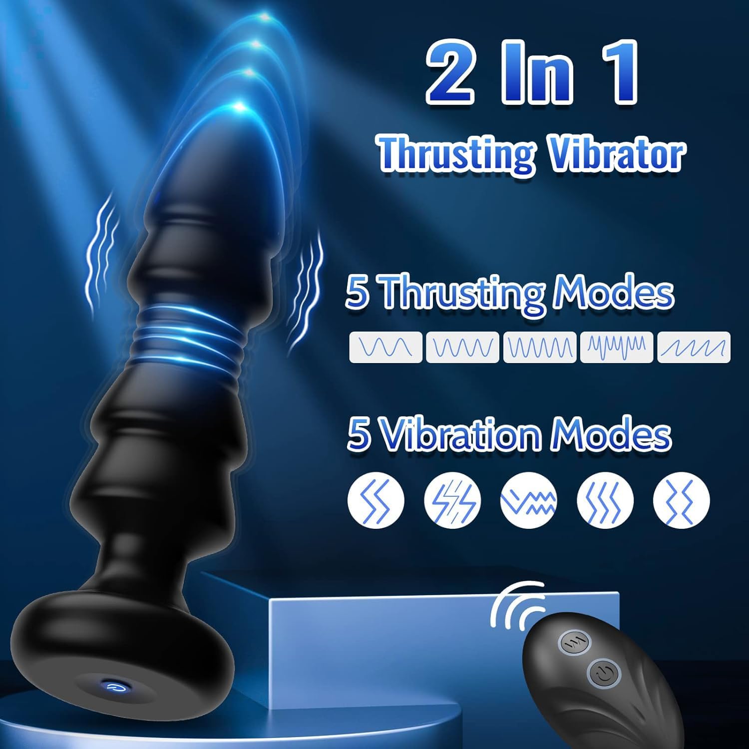 Remote Control Vibrating Butt Plug Toy thumbnail 3