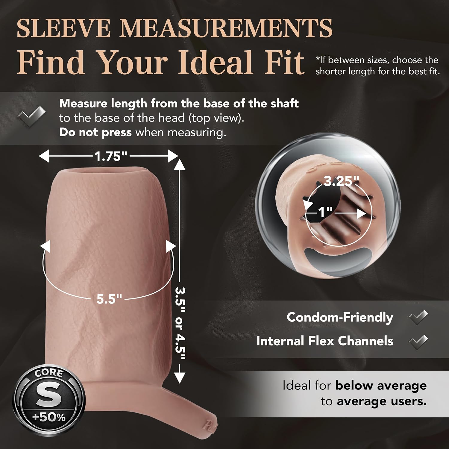 Silicone Realistic Penis Sleeve for Couples thumbnail 3