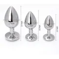 3 Pcs Luxury Anal Butt Plug Design Toy thumbnail 2