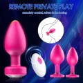 3 Pcs Silicone Butt Plug Vibrator Training Kit thumbnail 3