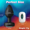 Remote Control Vibrating Anal Plug with 10 Modes thumbnail 2