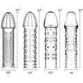 4 Pack Reusable Penis Sleeves and Extenders for Men thumbnail 2