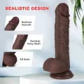 Realistic Brown Suction Cup Dildo for Women thumbnail 3