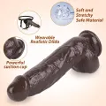 8 Inch Realistic Thick Black Dildo for Women thumbnail 2