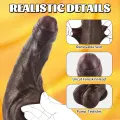 10 Inch Realistic Black Suction Cup Dildo Toy thumbnail 3