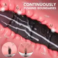 9 Inch Thick Black Suction Dildo for Women thumbnail 2