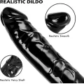 9 Inch Realistic Black Suction Dildo for Women thumbnail 3