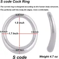 Stainless Steel Metal Penis Cock Ring for Men thumbnail 3
