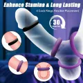 Silicone Cock Ring Set for Men with 4 Sizes thumbnail 3