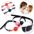 Silicone Bondage Ball Gag Restraint Toy thumbnail 2