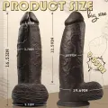 16 Inch Large Dual Density Silicone Dildo Toy thumbnail 4