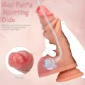 6 Inch Realistic Squirting Dildo with Suction Cup thumbnail 4