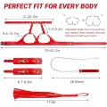 Adjustable Leather Breast Bondage Restraint Set thumbnail 3