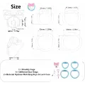Blue Bow Resin Penis Male Chastity Cage thumbnail 3