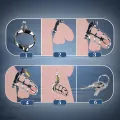 Metal Male Chastity Cage with 3 Cock Rings thumbnail 3