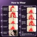 Red Male Chastity Cage with Invisible Lock thumbnail 2