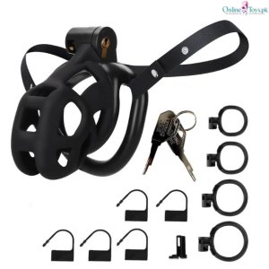 Male Chastity Cage with Elastic Belt