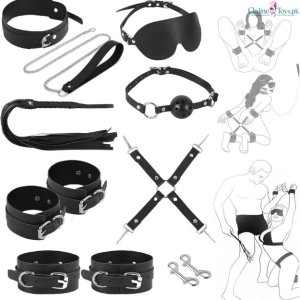 11 PCS BDSM Bondage Kit with Handcuffs