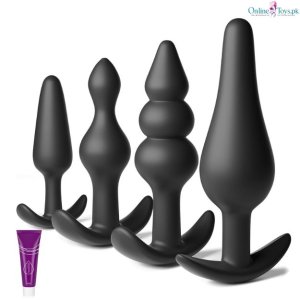 4 Shape Silicone Anal Plug Training Kit
