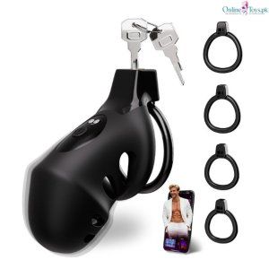 Vibrating Chastity Penis Cage for Men