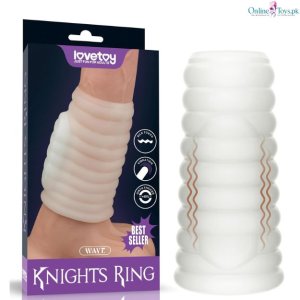 Vibrating Penis Sleeve and Cock Ring with Girth Enhancer