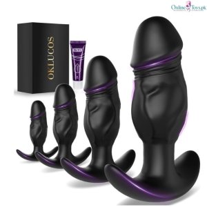 4 PCS Silicone Anal Plug Training Set for Beginners