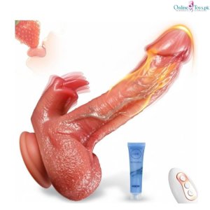 9 Inch Tongue Licking Vibrator Dildo Sex Toy