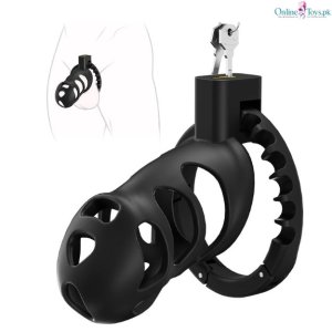 Adjustable Male Chastity Cage with Invisible Lock