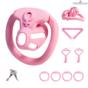 Male Penis Cock Chastity Cage with Belt