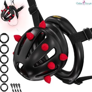 Silicone Male Chastity Cage Device for Men